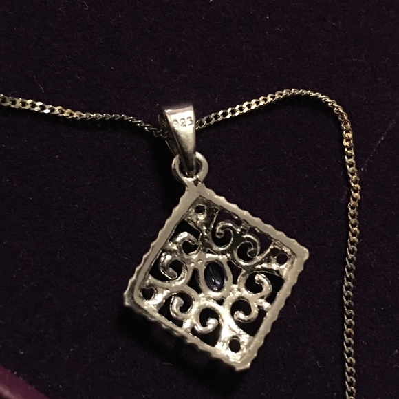 Sterling Silver 0.15Cts Genuine Tanzanite Pendant - Picture 6 of 6